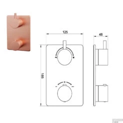 Wiesbaden Badkraan Inbouw Set Caral 01 Geborsteld Koper -Hansgrohe Badkamerinterieur Winkel wiesbaden badkraan inbouw set caral 01 geborsteld koper tech