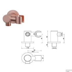 Wiesbaden Badkraan Inbouw Set Caral 01 Geborsteld Koper -Hansgrohe Badkamerinterieur Winkel wiesbaden badkraan inbouw set caral 01 geborsteld koper tech2