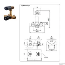 Wiesbaden Badkraan Inbouw Set Caral 01 Geborsteld Messing -Hansgrohe Badkamerinterieur Winkel wiesbaden badkraan inbouw set caral 01 geborsteld messing tech1
