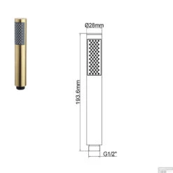 Wiesbaden Badkraan Inbouw Set Caral 01 Geborsteld Messing -Hansgrohe Badkamerinterieur Winkel wiesbaden badkraan inbouw set caral 01 geborsteld messing tech4