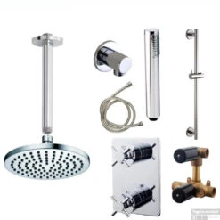 Wiesbaden Inbouw Regendouche Set 03 Cross Chroom -Hansgrohe Badkamerinterieur Winkel wiesbaden inbouw regendouche set 03 cross chroom shop