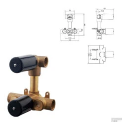 Wiesbaden Inbouw Regendouche Set 07 Caral Met Glijstang Mat Zwart -Hansgrohe Badkamerinterieur Winkel wiesbaden inbouw regendouche set 07 caral met glijstang mat zwart 4