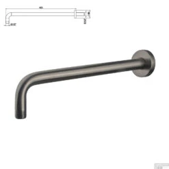 Wiesbaden Regendouche Caral | Rechthoek | Muuruitloop | Gunmetal PVD Coating | Inbouw | Incl.Inbouwdelen -Hansgrohe Badkamerinterieur Winkel wiesbaden inbouw regendouche set caral rechthoek muuruitloop gunmetal 2