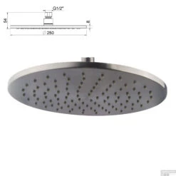 Wiesbaden Regendouche Caral | Rechthoek | Muuruitloop | Gunmetal PVD Coating | Inbouw | Incl.Inbouwdelen -Hansgrohe Badkamerinterieur Winkel wiesbaden inbouw regendouche set caral rechthoek muuruitloop gunmetal 3