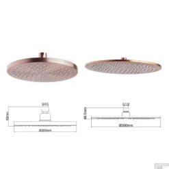 Wiesbaden Inbouw Regendouche Set Caral Rond Plafonduitloop Geborsteld Koper PVD Coating -Hansgrohe Badkamerinterieur Winkel wiesbaden inbouw regendouche set caral rond plafonduitloop geborsteld koper 5