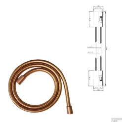 Wiesbaden Inbouw Regendouche Set Caral Rond Plafonduitloop Geborsteld Koper PVD Coating -Hansgrohe Badkamerinterieur Winkel wiesbaden inbouw regendouche set caral rond plafonduitloop geborsteld koper 8