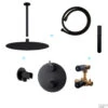Wiesbaden Inbouw Regendouche Set Caral Rond Plafonduitloop Mat Zwart -Hansgrohe Badkamerinterieur Winkel wiesbaden inbouw regendouche set caral rond plafonduitloop mat zwart 2