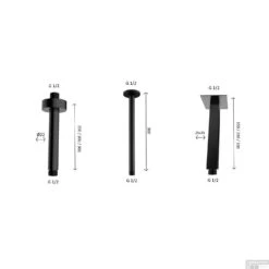 Wiesbaden Inbouw Regendouche Set Caral Rond Plafonduitloop Mat Zwart -Hansgrohe Badkamerinterieur Winkel wiesbaden inbouw regendouche set caral rond plafonduitloop mat zwart 5